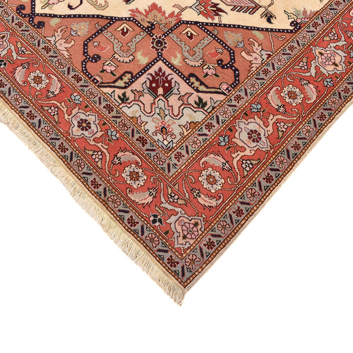 Tappeto Persero - Tabriz - Reale quadrato  - 216 x 195 cm - crema