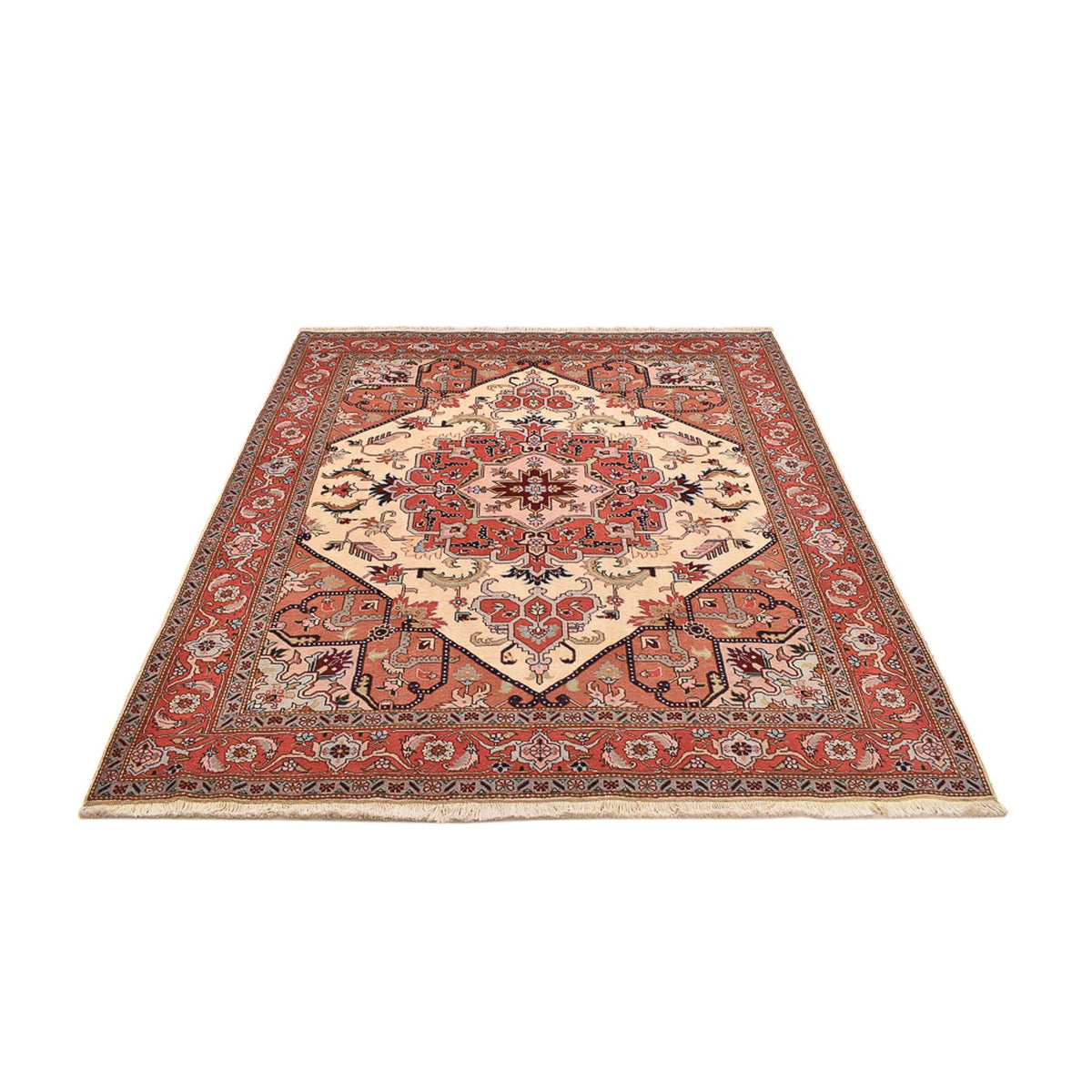 Tappeto Persero - Tabriz - Reale quadrato  - 216 x 195 cm - crema