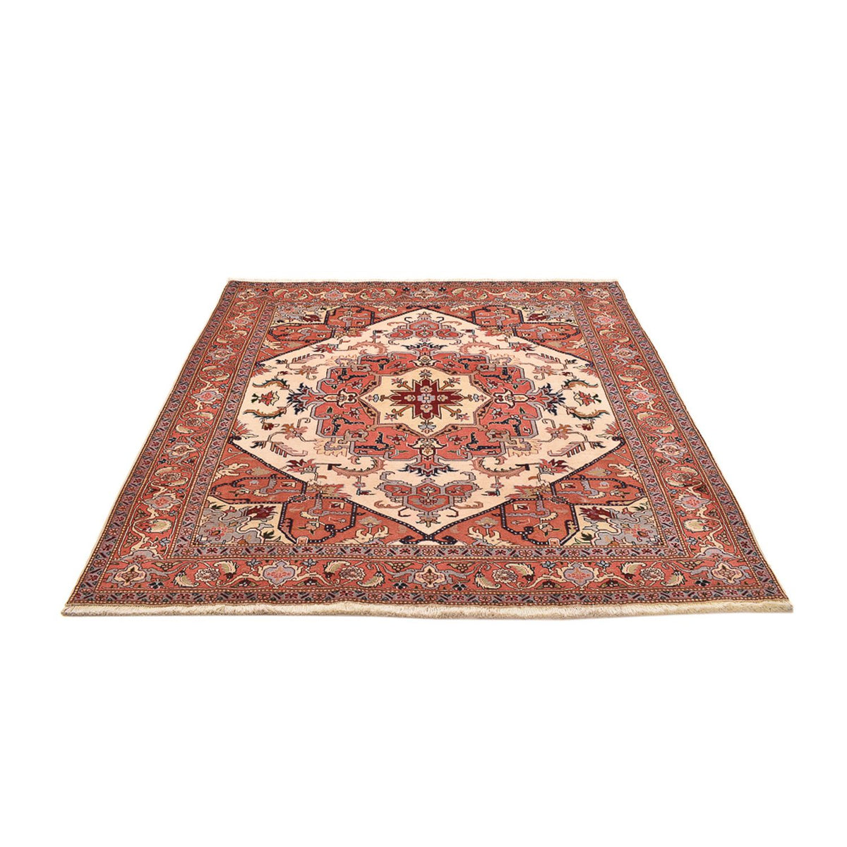 Tappeto Persero - Tabriz - Reale quadrato  - 207 x 205 cm - crema