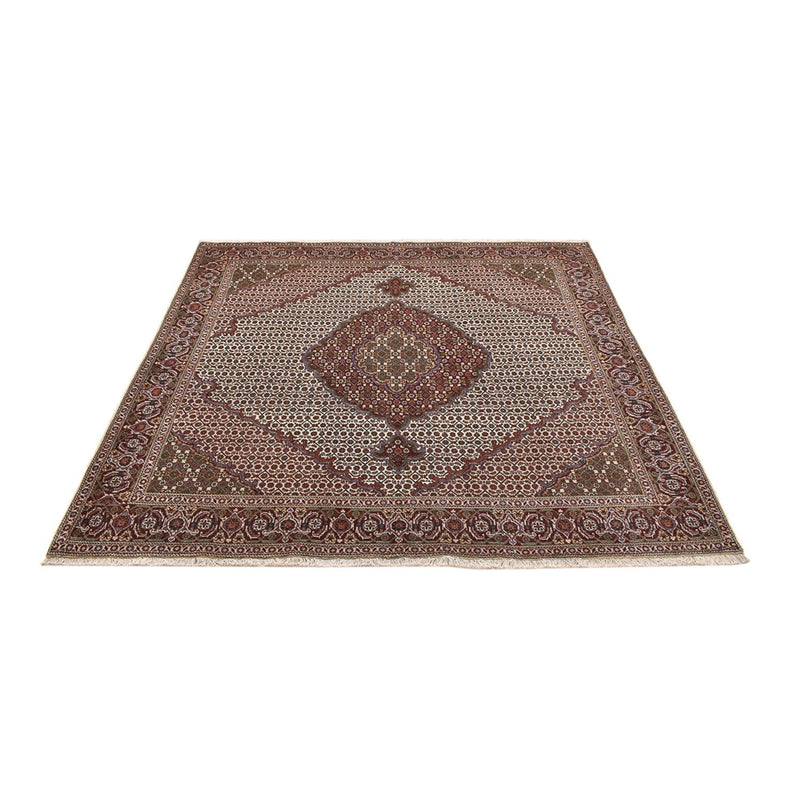 Tappeto Persero - Tabriz - Reale quadrato  - 204 x 200 cm - marrone