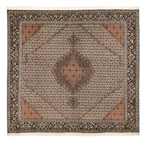 Tappeto Persero - Tabriz - Reale quadrato  - 202 x 200 cm - sabbia