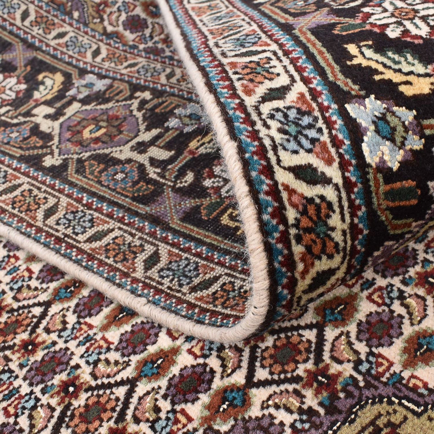 Tappeto Persero - Tabriz - Reale quadrato  - 202 x 200 cm - sabbia