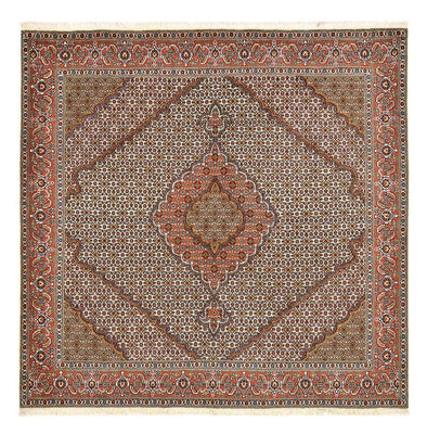 Tappeto Persero - Tabriz - Reale quadrato  - 210 x 206 cm - ruggine