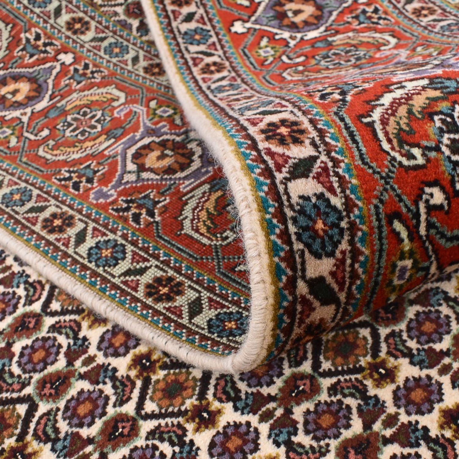 Tappeto Persero - Tabriz - Reale quadrato  - 210 x 206 cm - ruggine