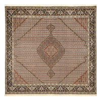 Tappeto Persero - Tabriz - Reale quadrato  - 205 x 204 cm - marrone
