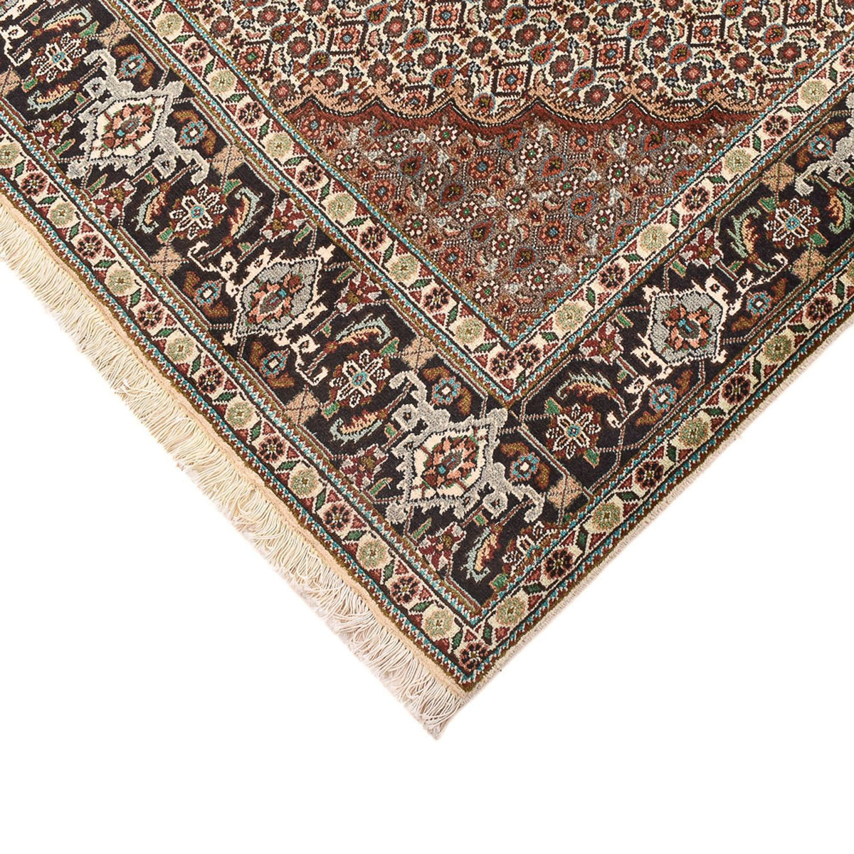 Tappeto Persero - Tabriz - Reale quadrato  - 205 x 204 cm - marrone