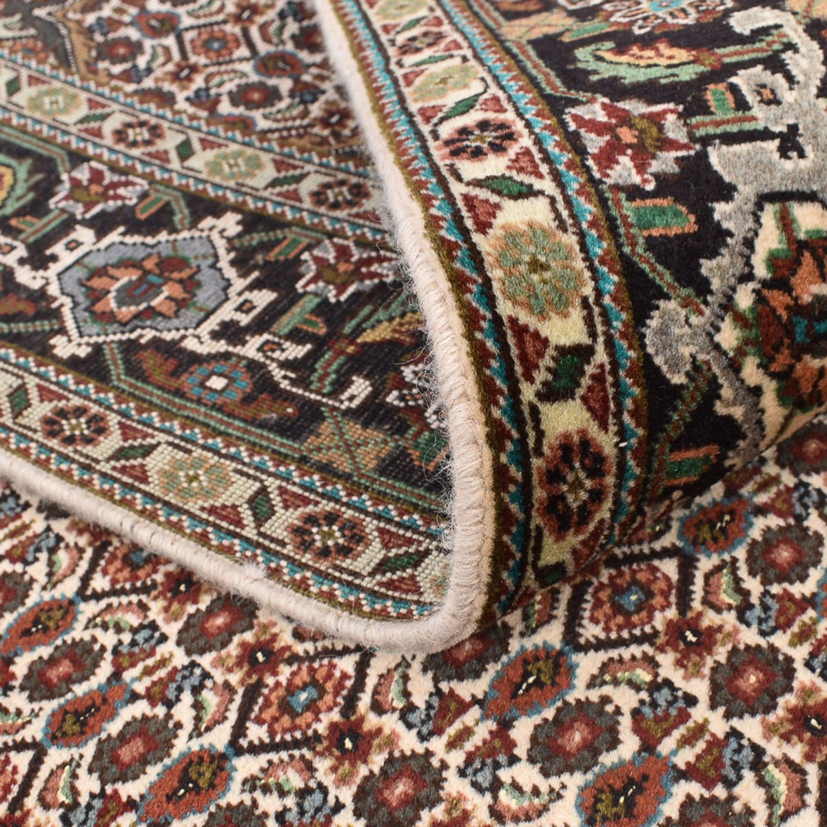 Tappeto Persero - Tabriz - Reale quadrato  - 205 x 204 cm - marrone