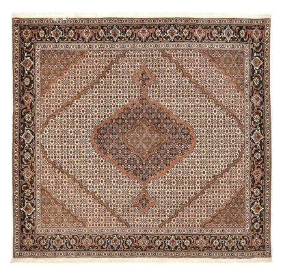 Tappeto Persero - Tabriz - Reale quadrato  - 206 x 202 cm - marrone chiaro