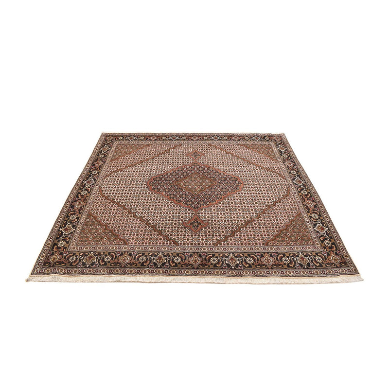 Tappeto Persero - Tabriz - Reale quadrato  - 206 x 202 cm - marrone chiaro