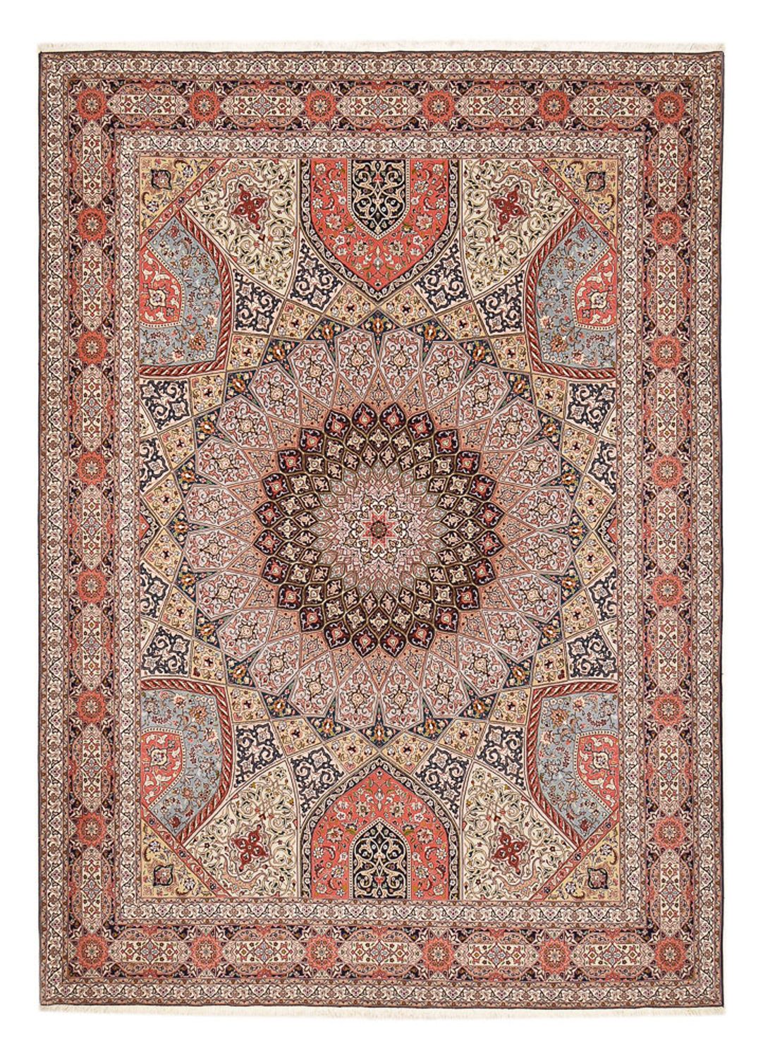 Tappeto Persero - Tabriz - Reale - 413 x 305 cm - terracotta