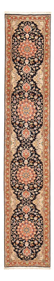 Tappeto corsia Tappeto Persero - Tabriz - Reale - 380 x 75 cm - blu scuro