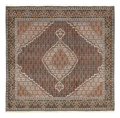 Tappeto Persero - Tabriz - Reale quadrato  - 207 x 205 cm - marrone