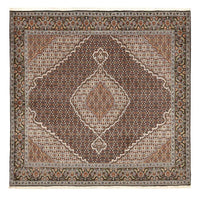 Tappeto Persero - Tabriz - Reale quadrato  - 207 x 205 cm - marrone