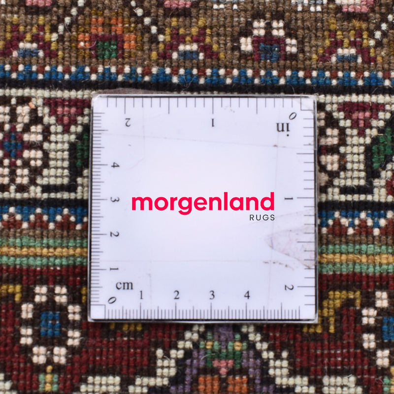 Tappeto Persero - Tabriz - Reale quadrato  - 208 x 198 cm - marrone chiaro