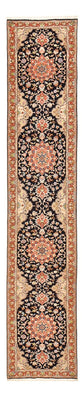 Tappeto corsia Tappeto Persero - Tabriz - Reale - 380 x 75 cm - blu scuro
