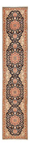 Tappeto corsia Tappeto Persero - Tabriz - Reale - 380 x 75 cm - blu scuro