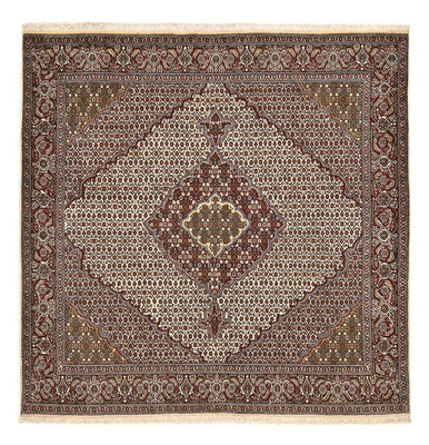 Tappeto Persero - Tabriz - Reale quadrato  - 205 x 202 cm - marrone