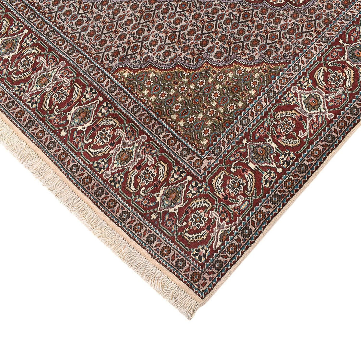 Tappeto Persero - Tabriz - Reale quadrato  - 205 x 202 cm - marrone