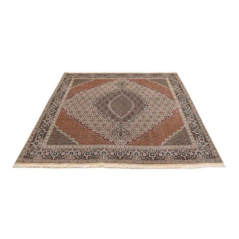 Tappeto Persero - Tabriz - Reale quadrato  - 206 x 202 cm - marrone chiaro
