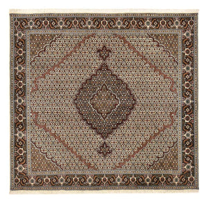 Tappeto Persero - Tabriz - Reale quadrato  - 200 x 200 cm - marrone