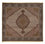 Tappeto Persero - Tabriz - Reale quadrato  - 203 x 200 cm - marrone