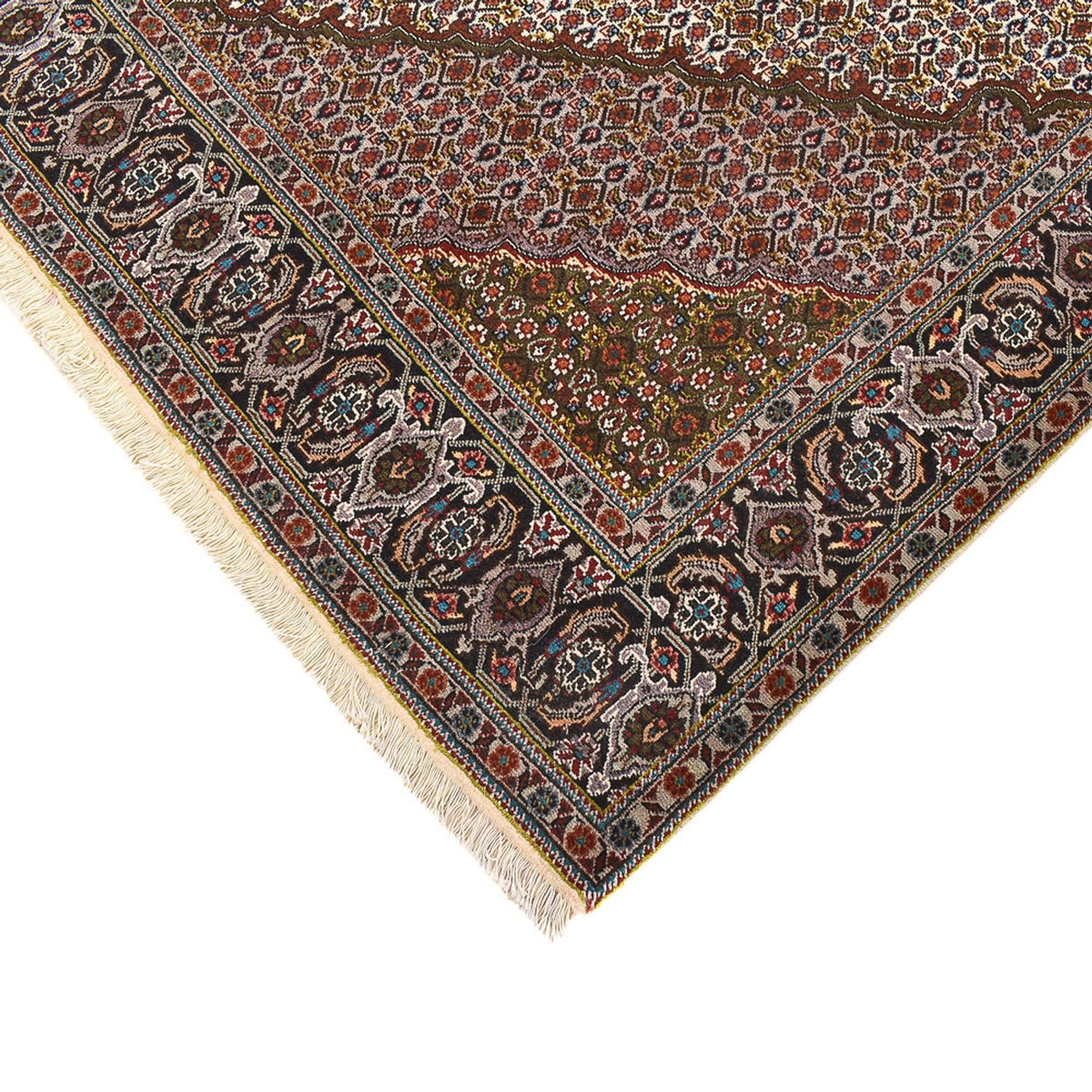 Tappeto Persero - Tabriz - Reale quadrato  - 203 x 200 cm - marrone