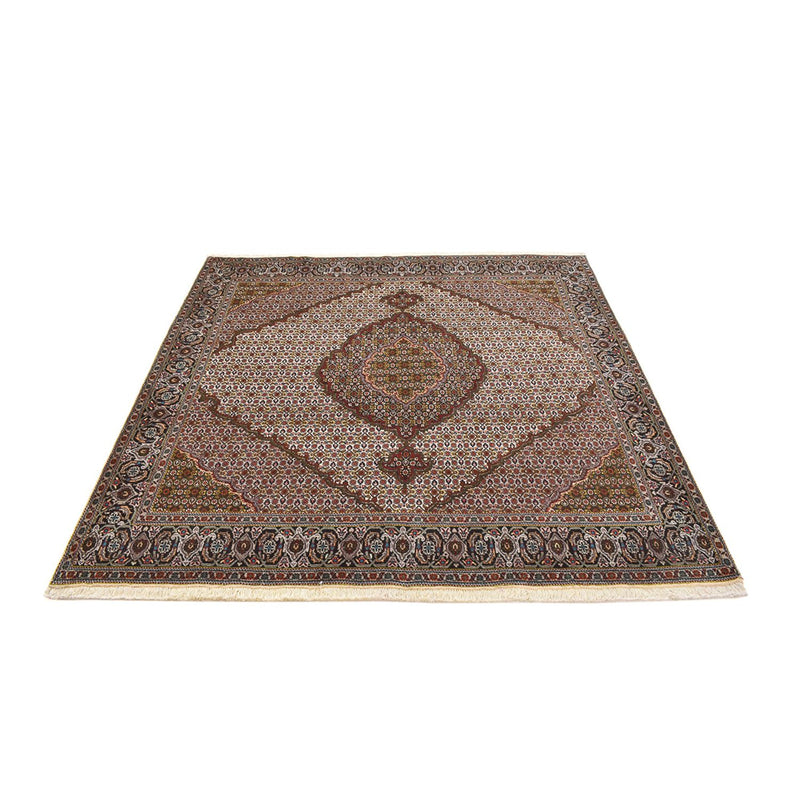 Tappeto Persero - Tabriz - Reale quadrato  - 203 x 200 cm - marrone