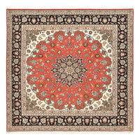 Tappeto Persero - Tabriz - Reale quadrato  - 204 x 200 cm - rosso