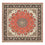 Tappeto Persero - Tabriz - Reale quadrato  - 204 x 200 cm - rosso