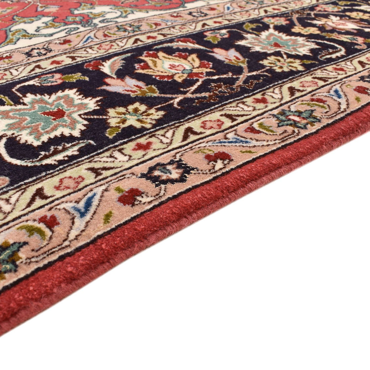 Tappeto Persero - Tabriz - Reale quadrato  - 204 x 200 cm - rosso