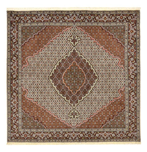 Tappeto Persero - Tabriz - Reale quadrato  - 205 x 201 cm - marrone chiaro
