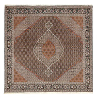 Tappeto Persero - Tabriz - Reale quadrato  - 203 x 203 cm - marrone