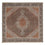 Tappeto Persero - Tabriz - Reale quadrato  - 203 x 203 cm - marrone