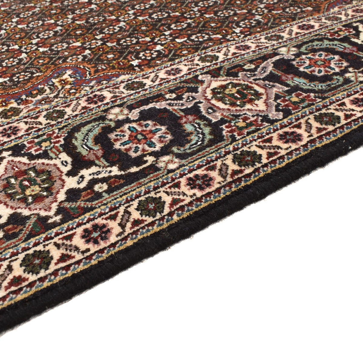 Tappeto Persero - Tabriz - Reale quadrato  - 203 x 203 cm - marrone