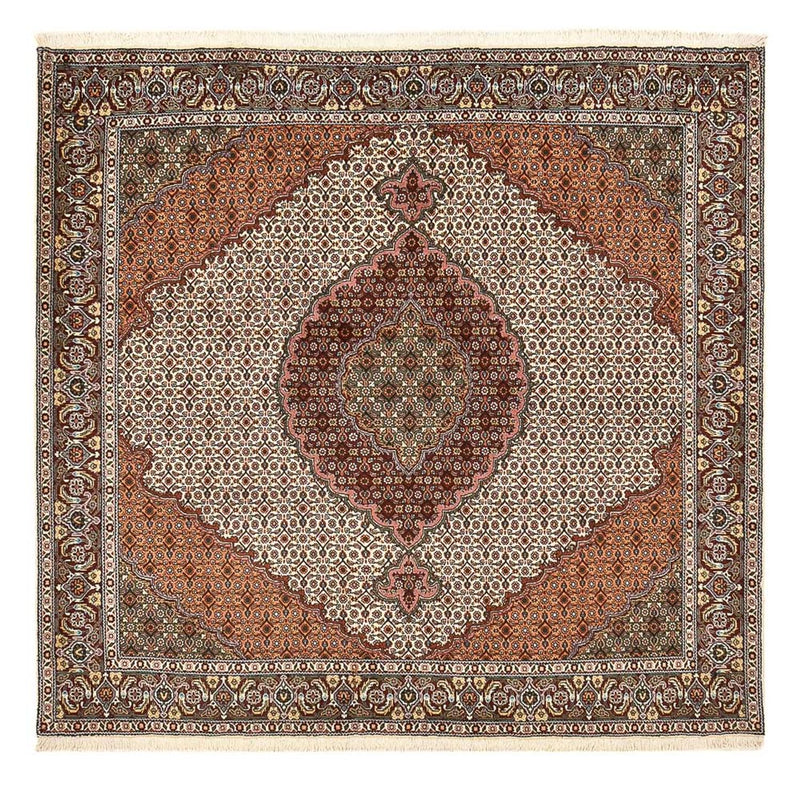 Tappeto Persero - Tabriz - Reale quadrato  - 203 x 199 cm - multicolore
