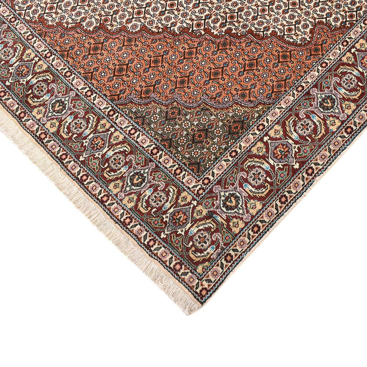 Tappeto Persero - Tabriz - Reale quadrato  - 203 x 199 cm - multicolore