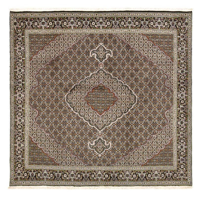 Tappeto Persero - Tabriz - Reale quadrato  - 201 x 200 cm - marrone