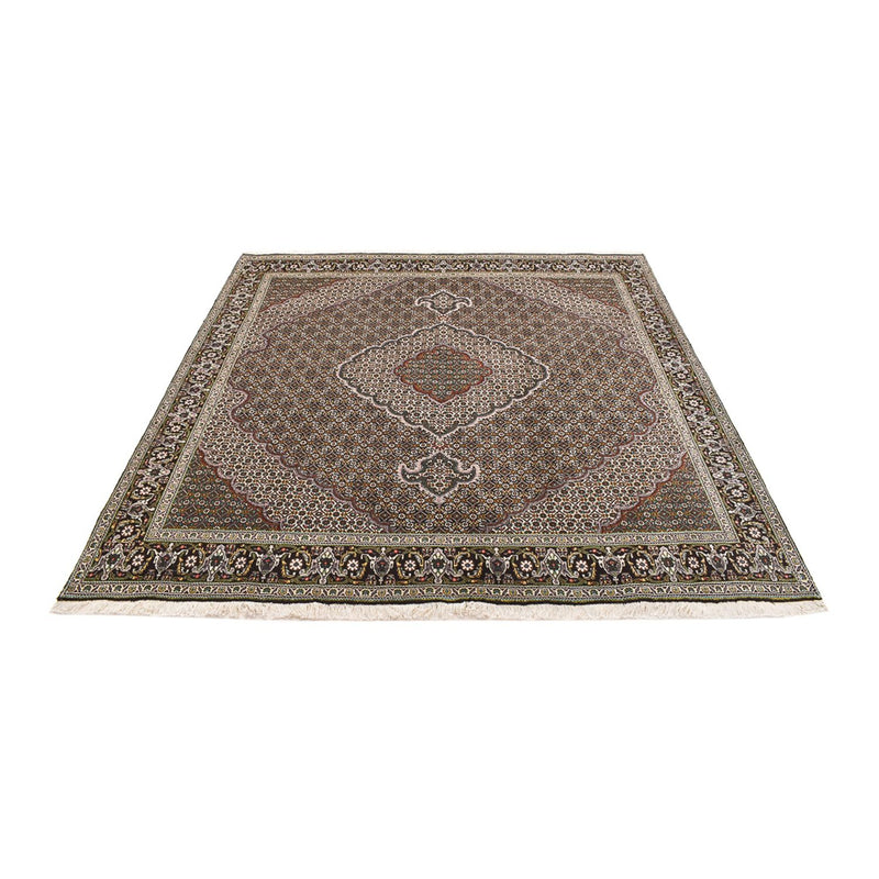 Tappeto Persero - Tabriz - Reale quadrato  - 201 x 200 cm - marrone
