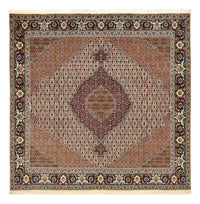 Tappeto Persero - Tabriz - Reale quadrato  - 204 x 200 cm - marrone chiaro