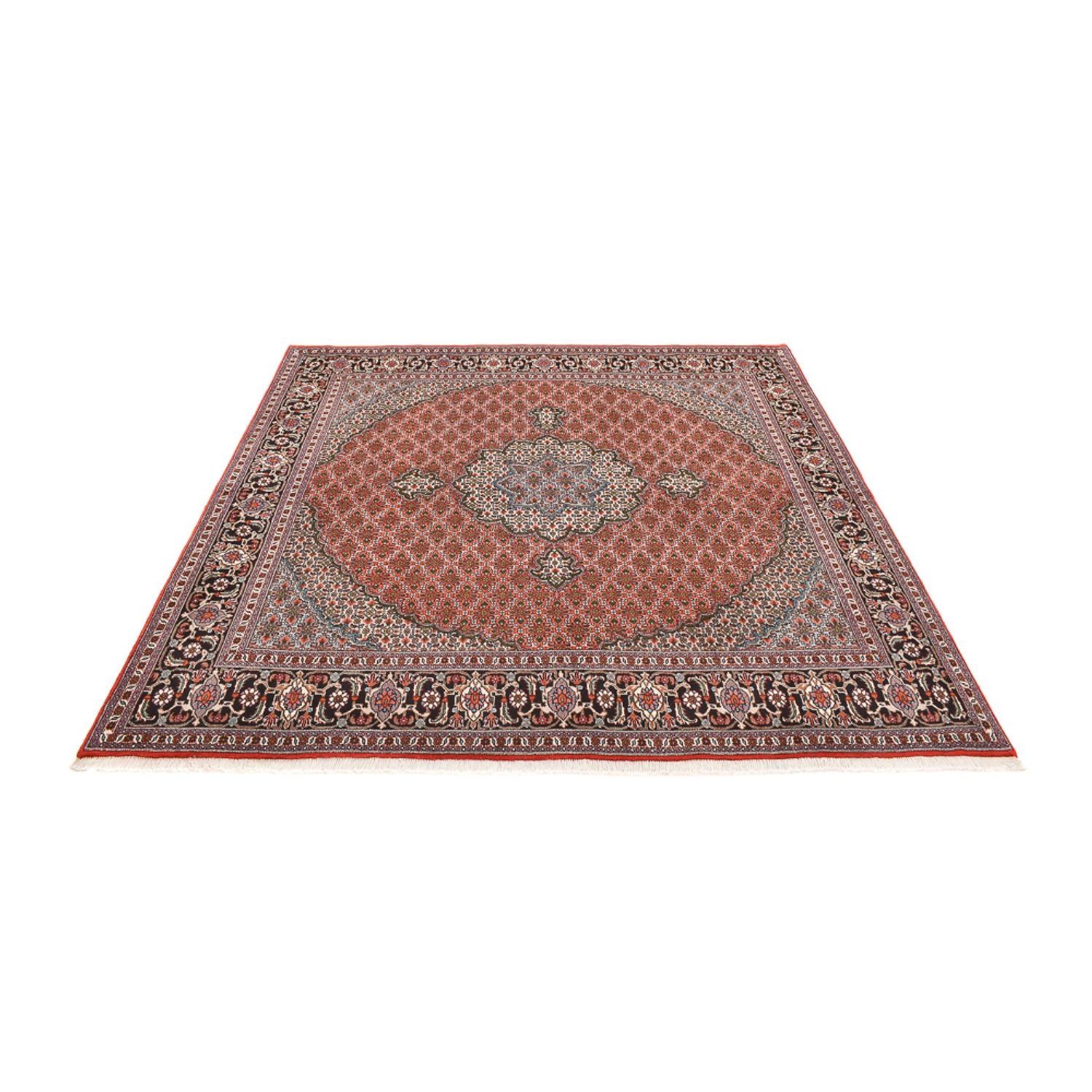 Tappeto Persero - Tabriz - Reale quadrato  - 245 x 245 cm - ruggine