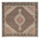 Tappeto Persero - Tabriz - Reale quadrato  - 204 x 200 cm - marrone