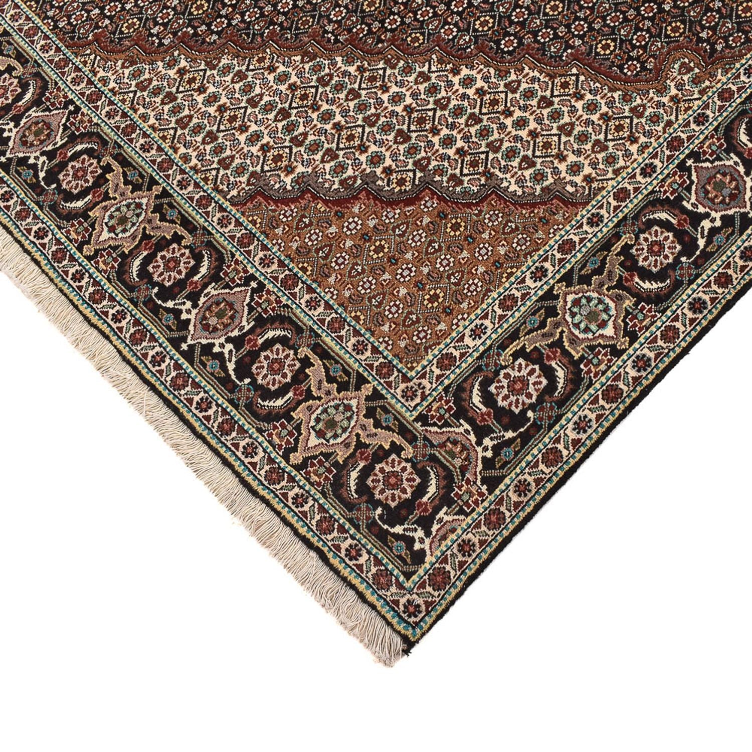 Tappeto Persero - Tabriz - Reale quadrato  - 204 x 200 cm - marrone