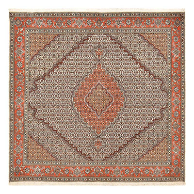 Tappeto Persero - Tabriz - Reale quadrato  - 200 x 200 cm - sabbia