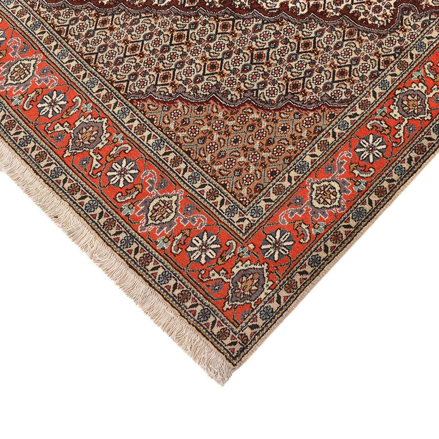 Tappeto Persero - Tabriz - Reale quadrato  - 200 x 200 cm - sabbia