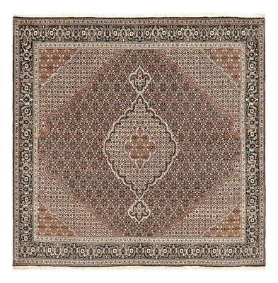 Tappeto Persero - Tabriz - Reale quadrato  - 208 x 204 cm - marrone