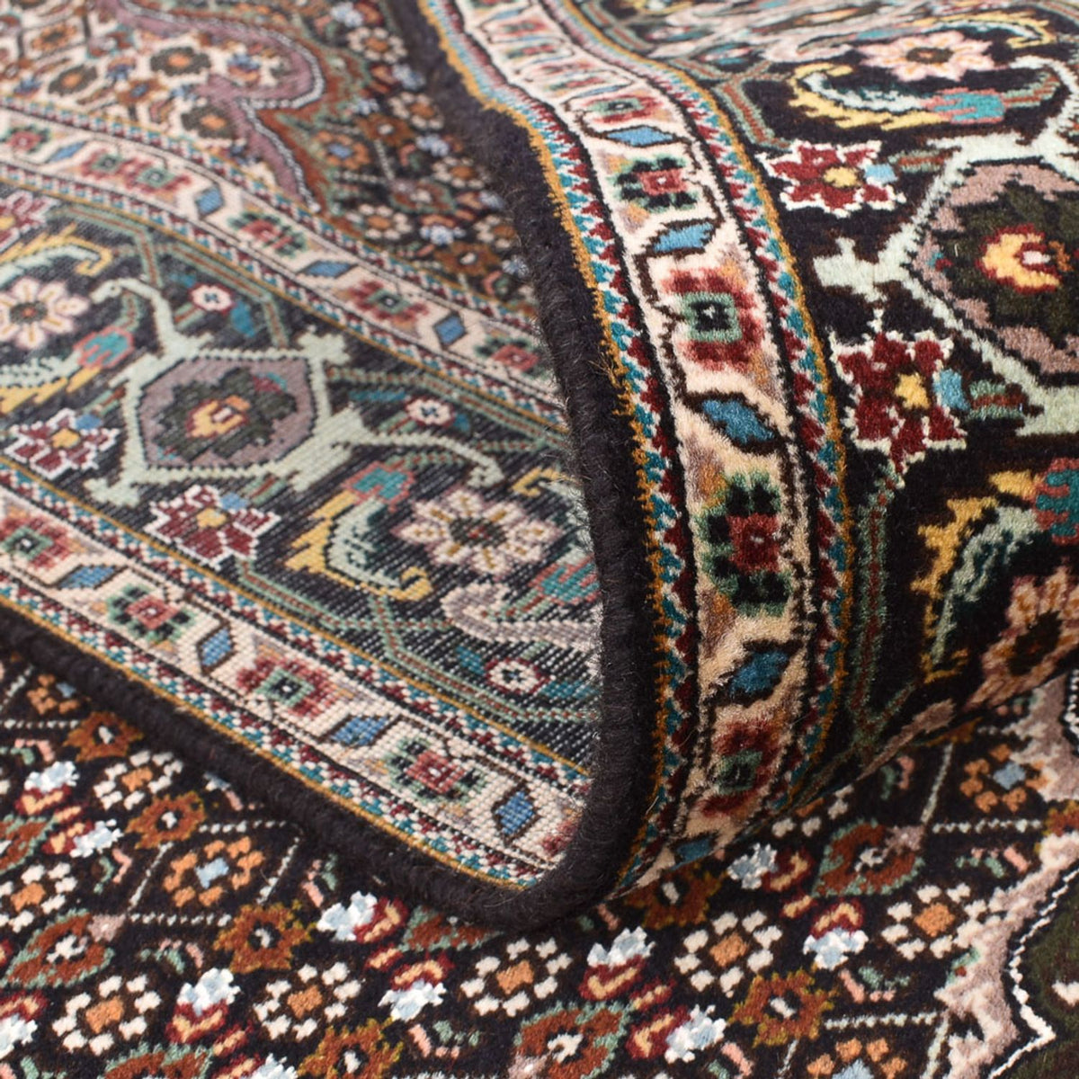 Tappeto Persero - Tabriz - Reale quadrato  - 208 x 204 cm - marrone