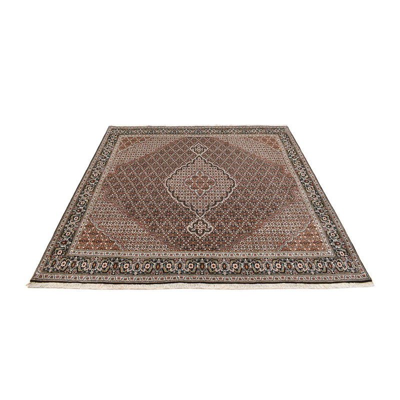 Tappeto Persero - Tabriz - Reale quadrato  - 208 x 204 cm - marrone