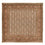 Tappeto Persero - Tabriz - Reale quadrato  - 200 x 199 cm - beige scuro