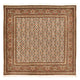 Tappeto Persero - Tabriz - Reale quadrato  - 200 x 199 cm - beige scuro