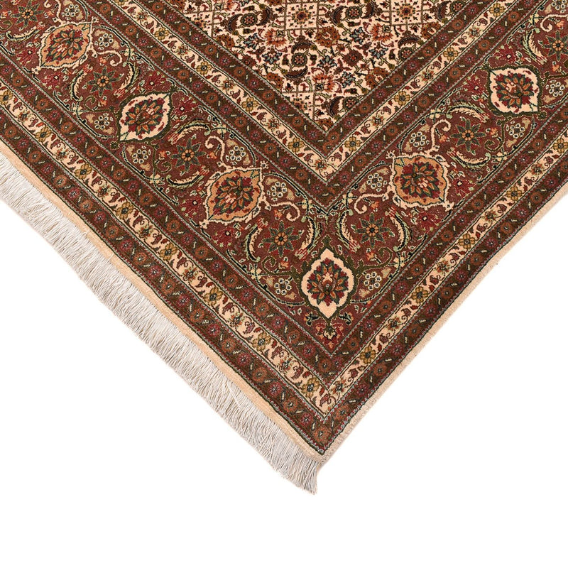 Tappeto Persero - Tabriz - Reale quadrato  - 200 x 199 cm - beige scuro